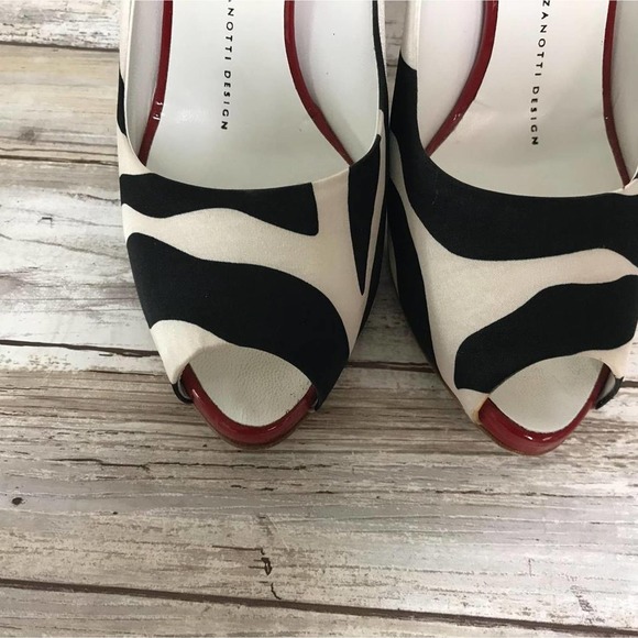GIUSEPPE ZANOTTI PEEP TOE PUMPS 37 - Picture 3 of 6